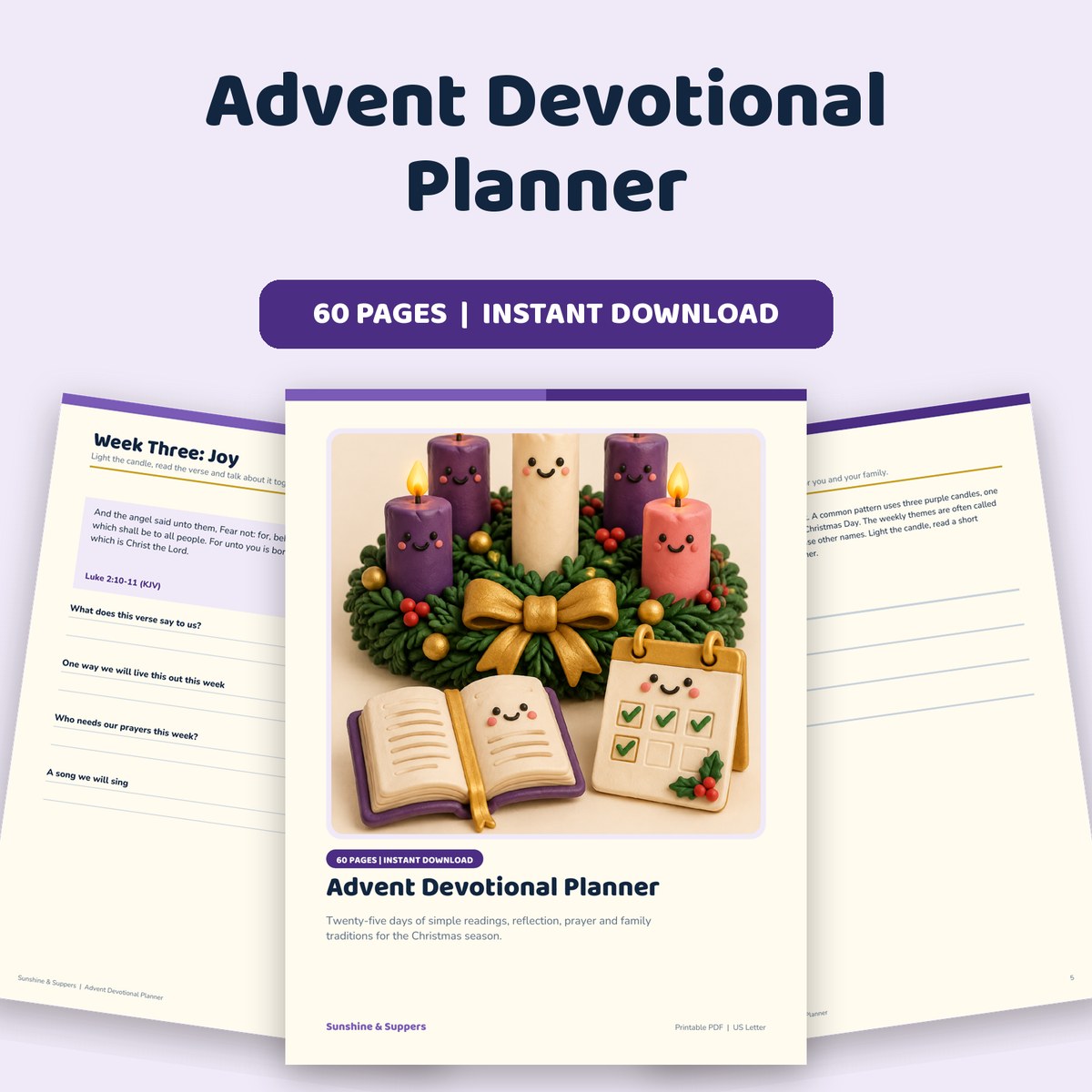 Advent Devotional Planner cover
