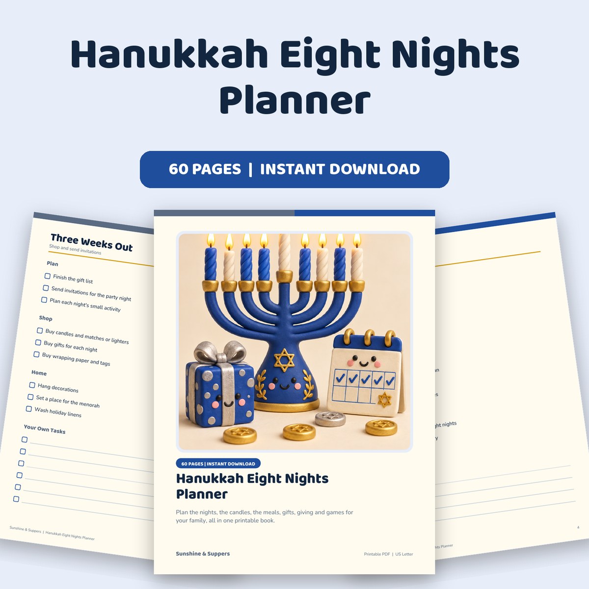 Hanukkah Eight Nights Planner cover