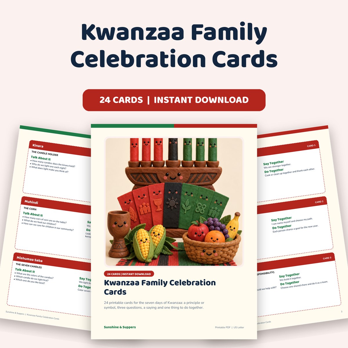 Kwanzaa Family Celebration Cards cover