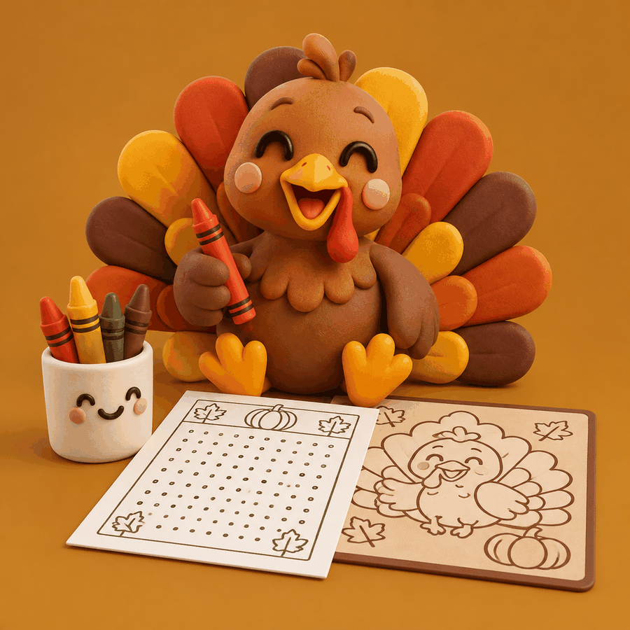 Cover of Kids' Thanksgiving Activity Pack, a printable PDF
