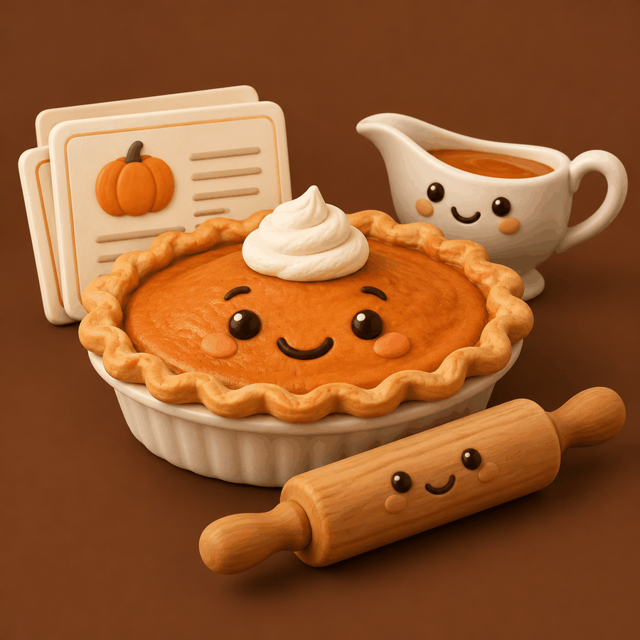 Cover of Thanksgiving Recipe Cards and Meal Planner, a printable PDF
