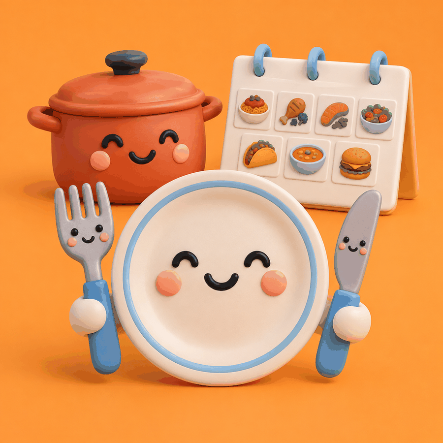 Cover of Weekly Dinner Planner, a printable PDF