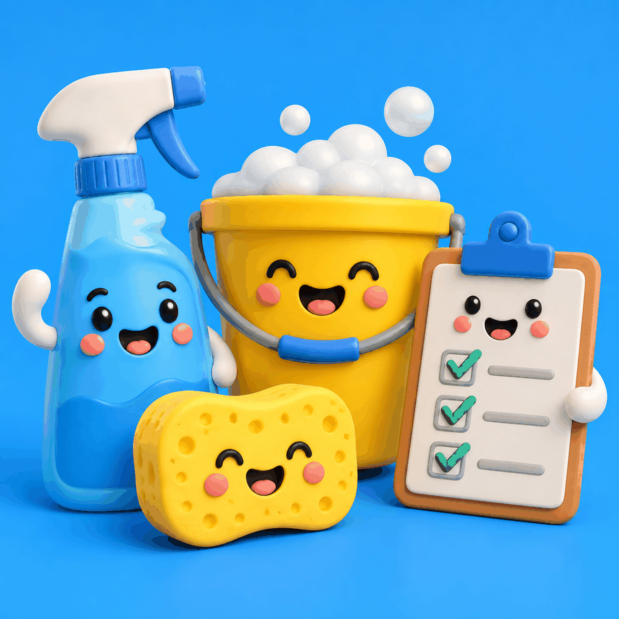 Cover of Cleaning Schedule, a printable PDF