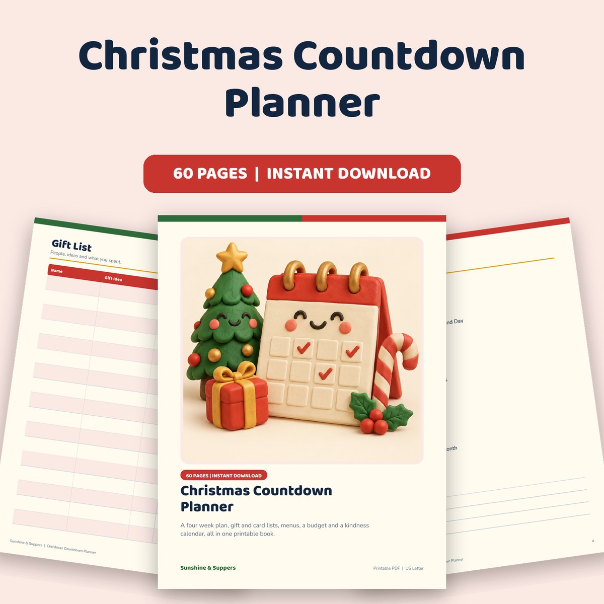 Christmas Countdown Planner cover