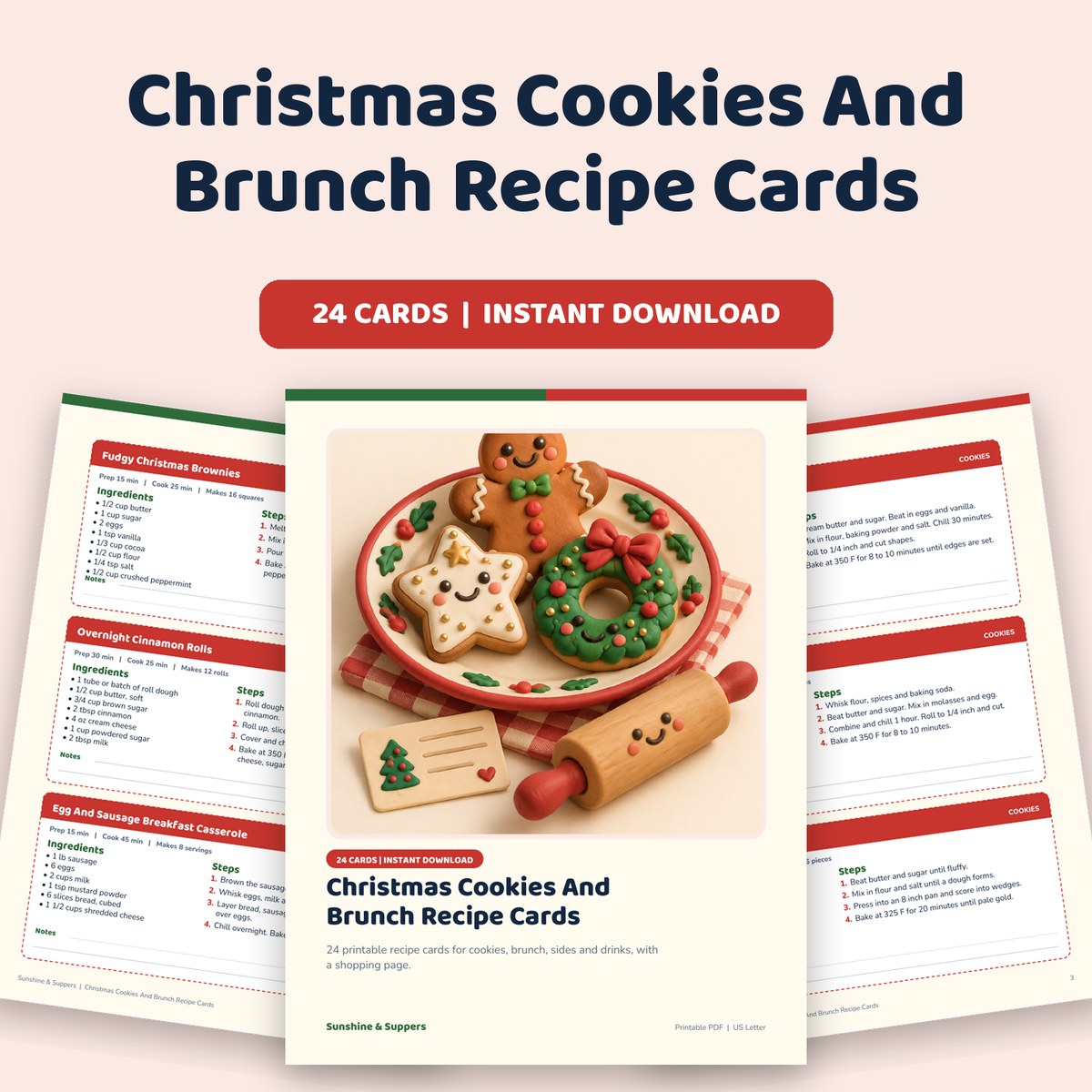 Christmas Recipe Cards cover